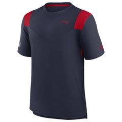 New England Patriots Sideline Tonal Logo Performance Player T-Shirt - Navy sale
