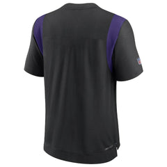 Minnesota Vikings Sideline Tonal Logo Performance Player T-Shirt - Black for sale