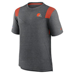 Cleveland Browns Sideline Tonal Logo Performance Player T-Shirt - Heather Charcoal online