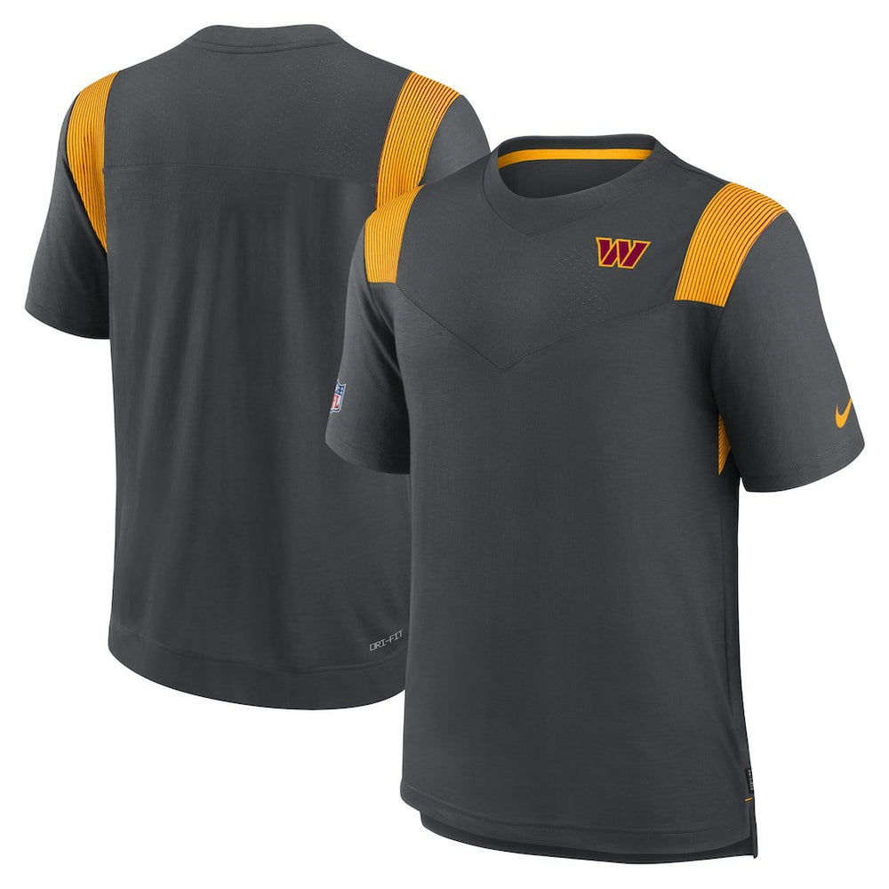 Washington Commanders Sideline Tonal Logo Performance Player T-Shirt - Charcoal for sale