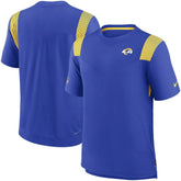 Los Angeles Rams Sideline Tonal Logo Performance Player T-Shirt - Royal on sale