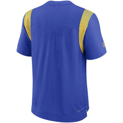 Los Angeles Rams Sideline Tonal Logo Performance Player T-Shirt - Royal on sale