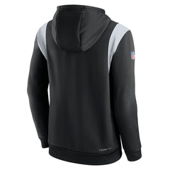 Las Vegas Raiders Sideline Athletic Stack Performance Pullover Hoodie - Black for sale