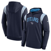 Tennessee Titans Sideline Athletic Stack Performance Pullover Hoodie - Navy for sale