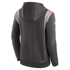 Tampa Bay Buccaneers Sideline Athletic Stack Performance Pullover Hoodie - Pewter on sale