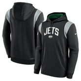 New York Jets Sideline Athletic Stack Performance Pullover Hoodie - Black for sale