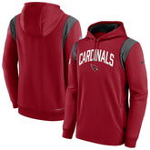 Arizona Cardinals Sideline Athletic Stack Performance Pullover Hoodie - Cardinal online