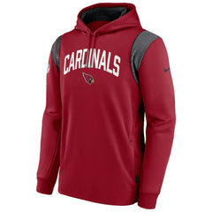 Arizona Cardinals Sideline Athletic Stack Performance Pullover Hoodie - Cardinal online