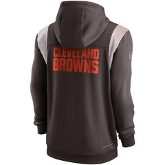Cleveland Browns Performance Sideline Lockup Full-Zip Hoodie - Brown discount