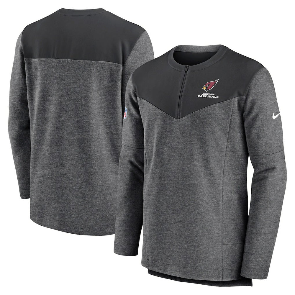 Arizona Cardinals Sideline Lockup Performance Quarter-Zip Top - Charcoal cheap