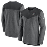 Atlanta Falcons Sideline Lockup Performance Quarter-Zip Top - Charcoal sale