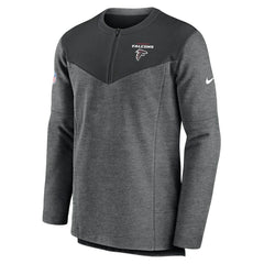 Atlanta Falcons Sideline Lockup Performance Quarter-Zip Top - Charcoal sale