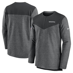 Baltimore Ravens Sideline Lockup Performance Quarter-Zip Top - Charcoal on sale