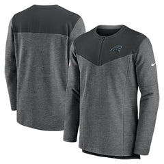 Carolina Panthers Sideline Lockup Performance Quarter-Zip Top - Charcoal cheap