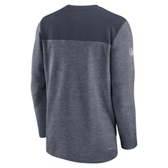 Chicago Bears Sideline Lockup Performance Quarter-Zip Top - Navy sale