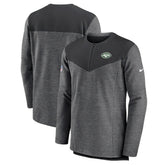 New York Jets Sideline Lockup Performance Quarter-Zip Top - Charcoal for sale