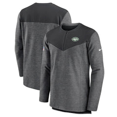 New York Jets Sideline Lockup Performance Quarter-Zip Top - Charcoal for sale