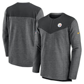 Pittsburgh Steelers Sideline Lockup Performance Quarter-Zip Top - Charcoal outlet