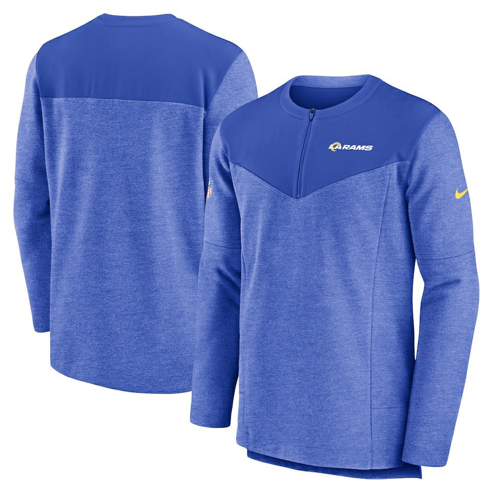 Los Angeles Rams Sideline Lockup Performance Quarter-Zip Top - Royal cheap