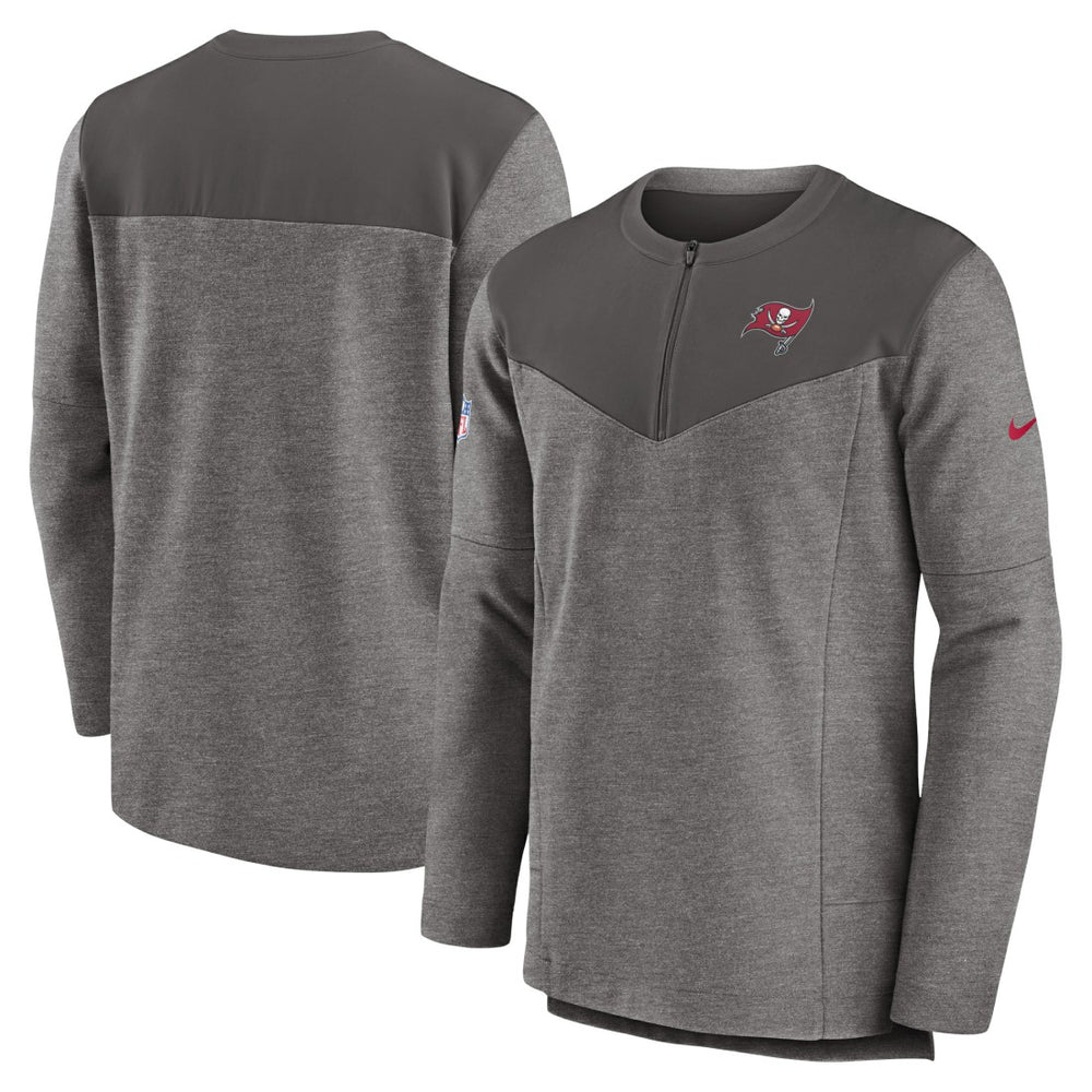 Tampa Bay Buccaneers Sideline Lockup Performance Quarter-Zip Top - Pewter for sale
