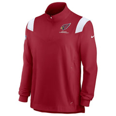 Arizona Cardinals Sideline Coaches Chevron Lockup Quarter-Zip Top - Cardinal on sale