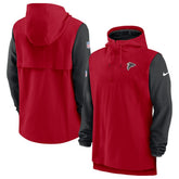 Atlanta Falcons Sideline Player Quarter-Zip Hoodie - Red/Black online