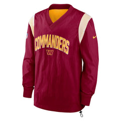 Washington Commanders Sideline Athletic Stack V-Neck Pullover Windshirt Jacket - Burgundy for sale