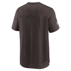 Cleveland Browns Sideline Coaches Vintage Chevron Performance V-Neck T-Shirt - Brown online