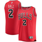 Lonzo Ball Chicago Bulls Youth Fast Break Road Replica Jersey sale - Icon Editi- Red cheap