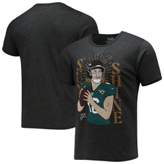 Trevor Lawrence Jacksonville Jaguars Majestic Threads Tri-Blend Player Graphic T-Shirt - Black outlet