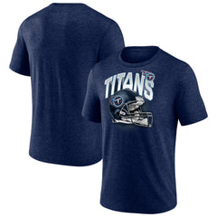 Tennessee Titans End Around Tri-Blend T-Shirt - Heathered Navy online