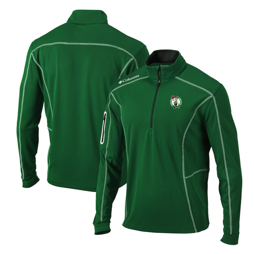 Boston Celtics Shotgun Quarter-Zip Pullover Jacket - Kelly Green discount