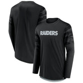 Las Vegas Raiders Square Off Long Sleeve T-Shirt - Black/Silver outlet