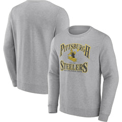 Pittsburgh Steelers Playability Pullover Sweatshirt - Heather Gray for sale