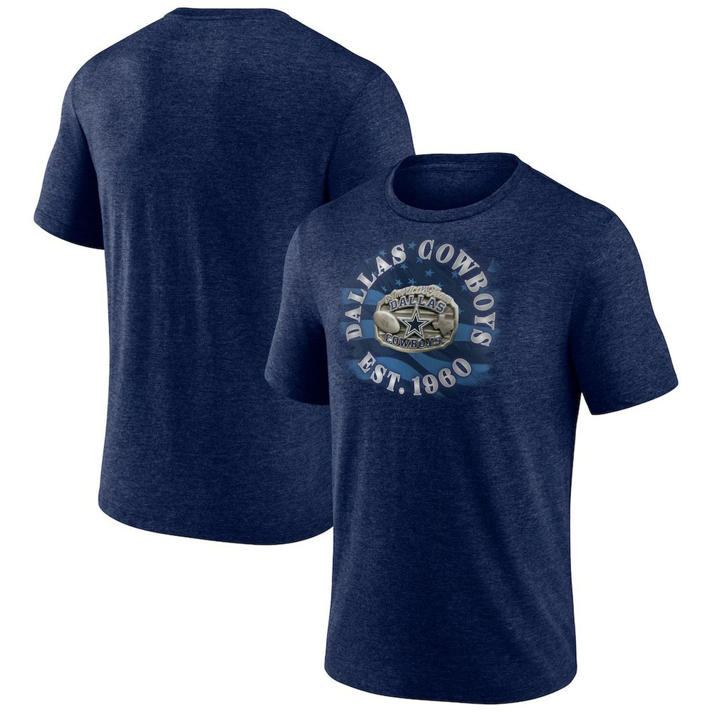 Dallas Cowboys Sporting Chance Tri-Blend T-Shirt - Heathered Navy discount