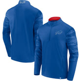 Buffalo Bills Ringer Quarter-Zip Jacket - Royal/Red outlet