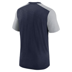 Dallas Cowboys Color Block Team Name T-Shirt - Heathered Navy/Heathered Gray outlet