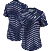France National Team Women's 2022/23 Pre-Match Home Performance Top - Navy sale