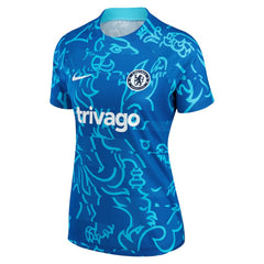 Chelsea Women's 2022/23 Pre-Match Home Performance Top - Blue cheap