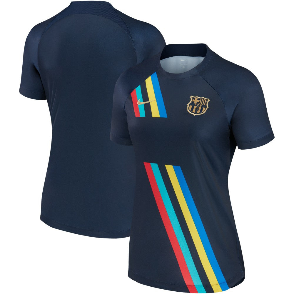 Barcelona Women's 2022/23 Pre-Match AWAY Performance Top - Navy outlet