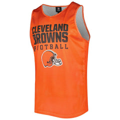Cleveland Browns FOCO Colorblock Mesh V-Neck & Shorts Set - Orange cheap