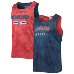 Cleveland Guardians FOCO Floral Reversible Mesh Tank Top Navy