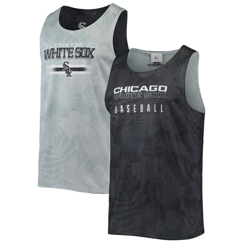 Chicago White Sox FOCO Floral Reversible Mesh Tank Top Black