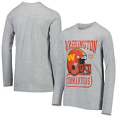 Washington Commanders Youth Head-to-Head Long Sleeve T-Shirt - Heathered Gray for sale