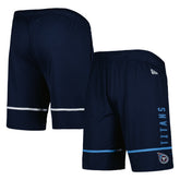 Tennessee Titans New Era Combine Authentic Rusher Training Shorts - Navy for sale