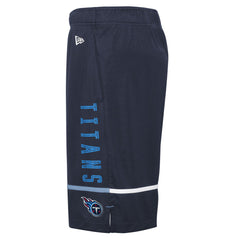 Tennessee Titans New Era Combine Authentic Rusher Training Shorts - Navy for sale