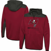 Tampa Bay Buccaneers New Era Combine Authentic Hard Hitter Pullover Hoodie - Red sale