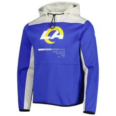 Los Angeles Rams New Era Combine Authentic Hard Hitter Pullover Hoodie - Royal outlet