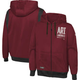 Arizona Cardinals New Era Combine Authentic Drop Back Full-Zip Hoodie - Cardinal outlet