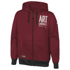 Arizona Cardinals New Era Combine Authentic Drop Back Full-Zip Hoodie - Cardinal outlet